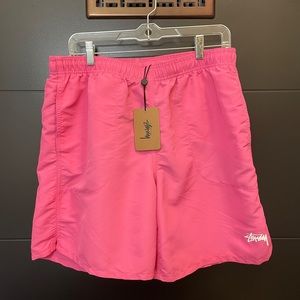 New - Stussy Gum Pink Water Short - Mens - Medium